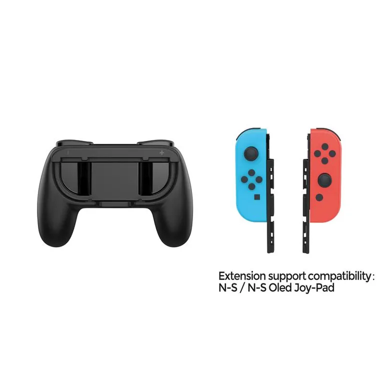 DOBE Pack de 2 Agarres Ergonómicos para Nintendo Switch - Color Negro