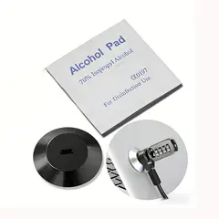 GENERICO - Placa de Montaje Adhesiva para Candados de Notebook Seguro