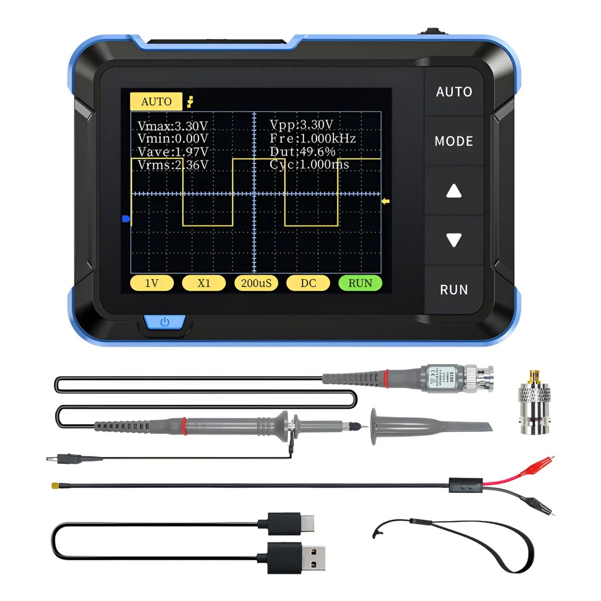 U BUY - Osciloscopio Digital Portátil De 25 Mss Y 200 Khz