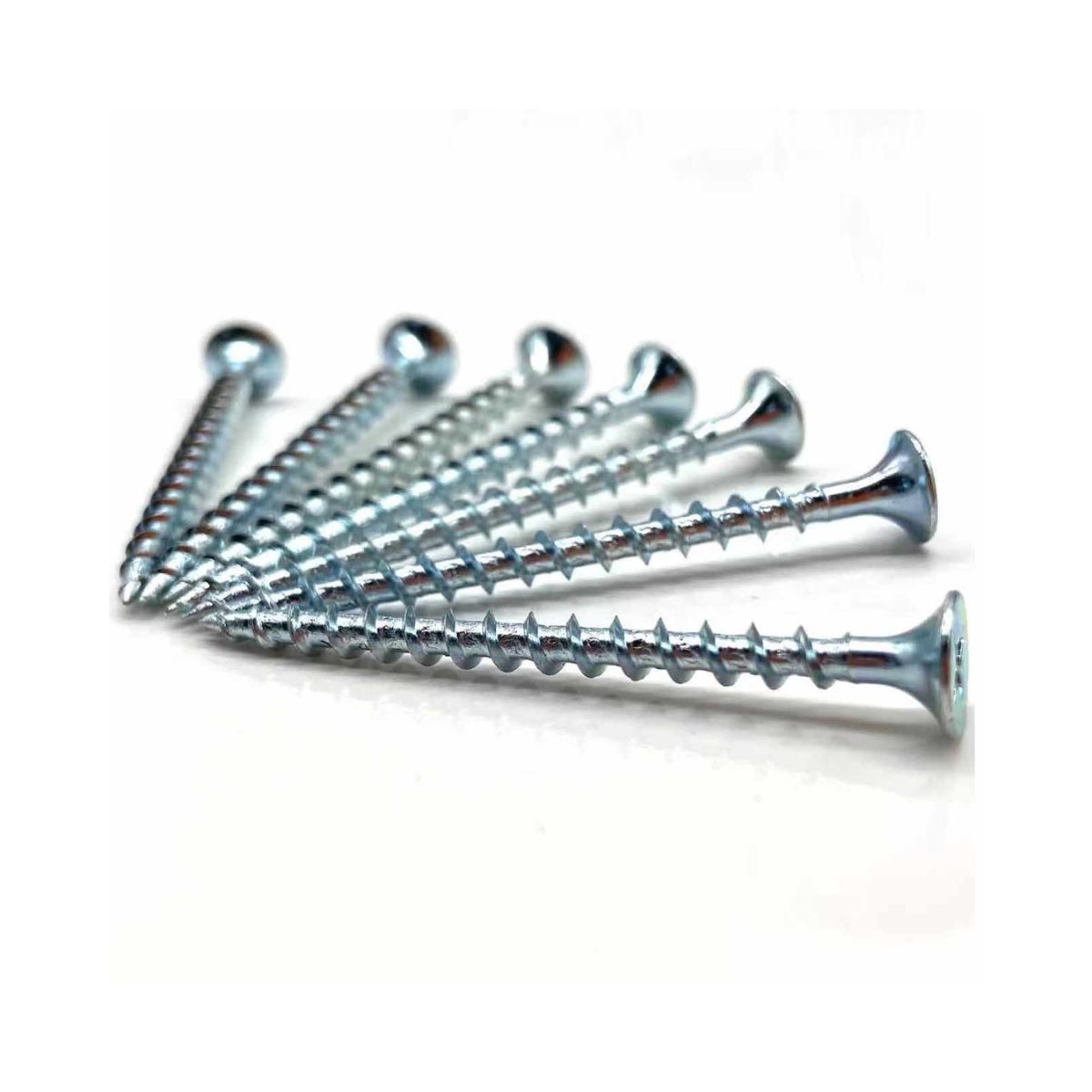 GENERICO - Caja 500 Tornillos Volcanita Rosca Madera 6x1 5/8 Flovi