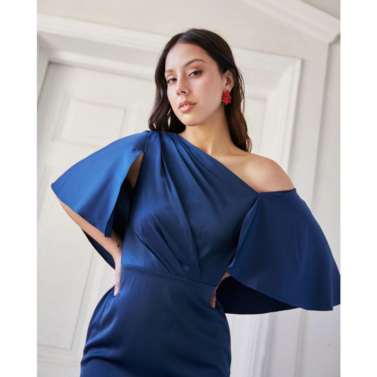 MI PLACARD - Vestido Largo de Fiesta Carolina Azul