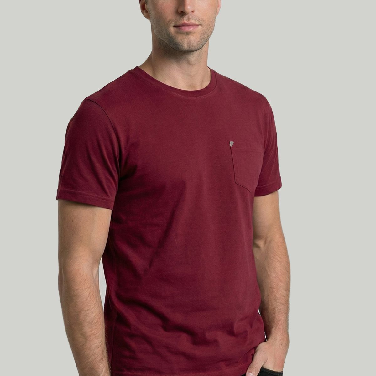 NEW MAN - Polera Dk Red Salamanca New Man