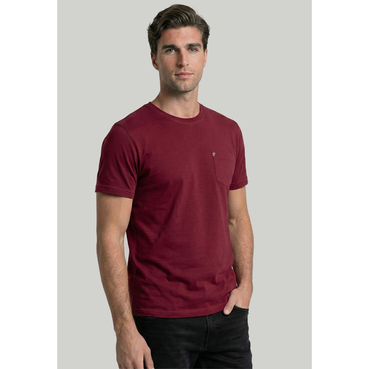 NEW MAN - Polera Dk Red Salamanca New Man