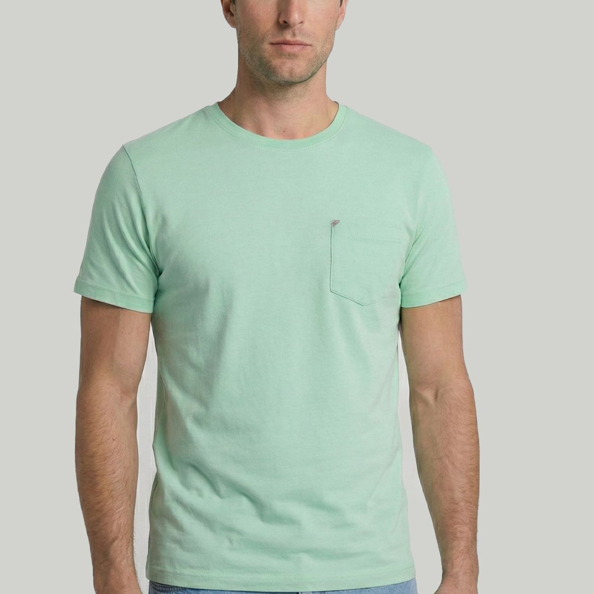 NEW MAN - Polera Lt Aqua Salamanca New Man