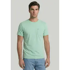 NEW MAN - Polera Lt Aqua Salamanca
