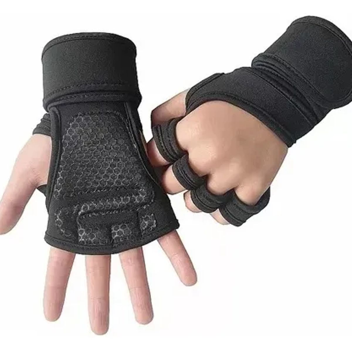 GENERICO - Guantes Calleras Entrenamiento Pesas Con Soporte De Muñeca