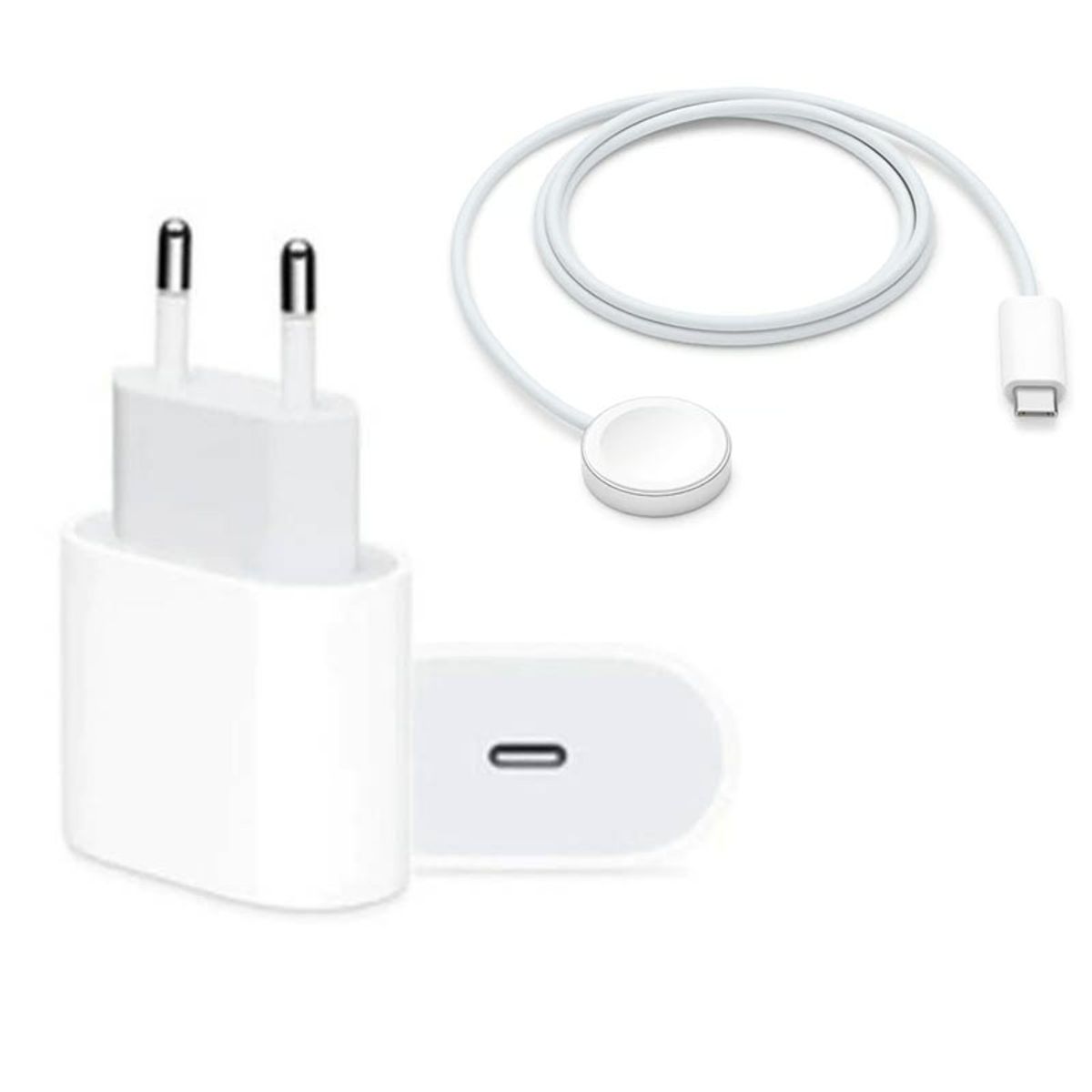 APPLE - Cargador Apple USB-C 20W A2347 Original Con Watch Magnetic Fast Charger