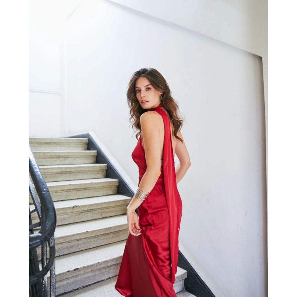 MI PLACARD - Vestido Largo de Fiesta Ayleen Rojo