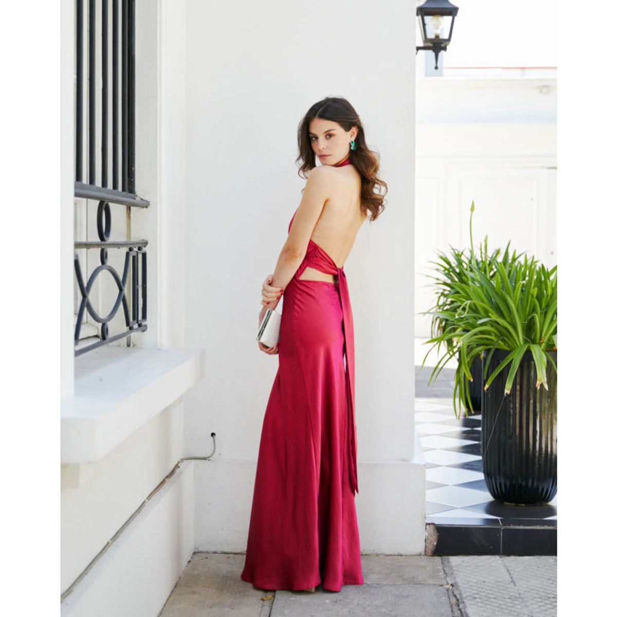 MI PLACARD - Vestido Largo de Fiesta Rena Cherry