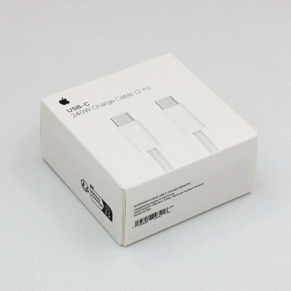 APPLE - Cable USB-C 2 metros 240W Apple de iPhone, Macbook, iPad