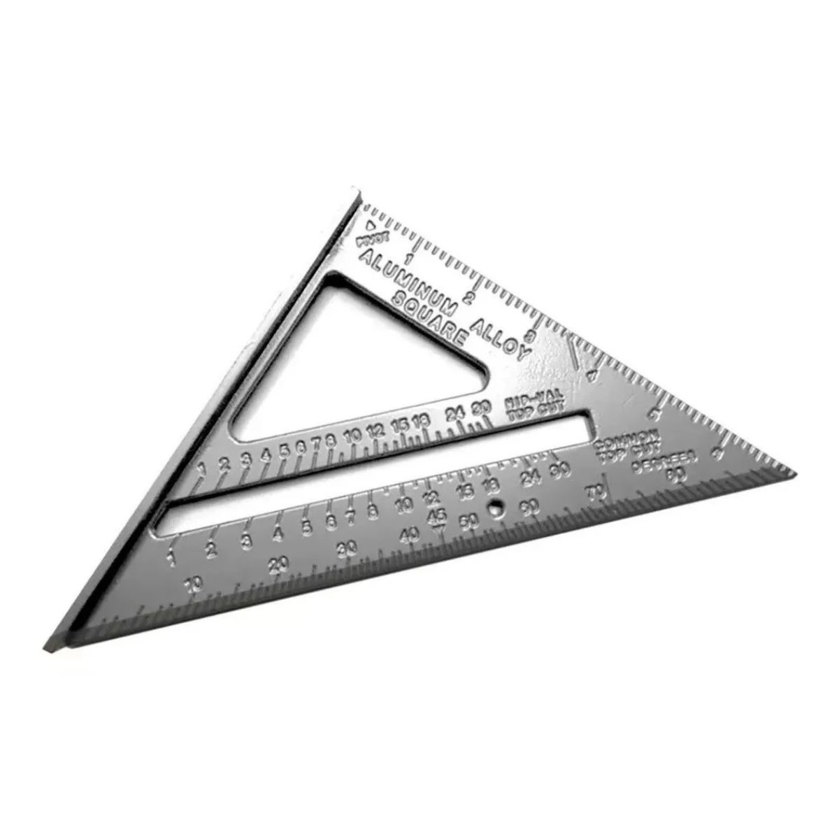 GENERICO - Escuadra Rapida Carpinteria 7 Pulgadas Aluminio Macizo