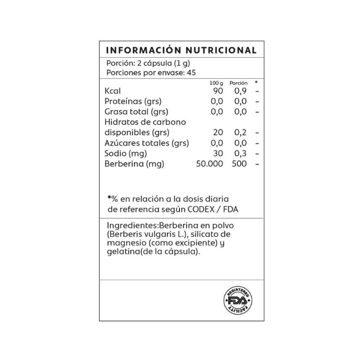 GENERICO - Berberina 60 Capsulas Mind Nutrition