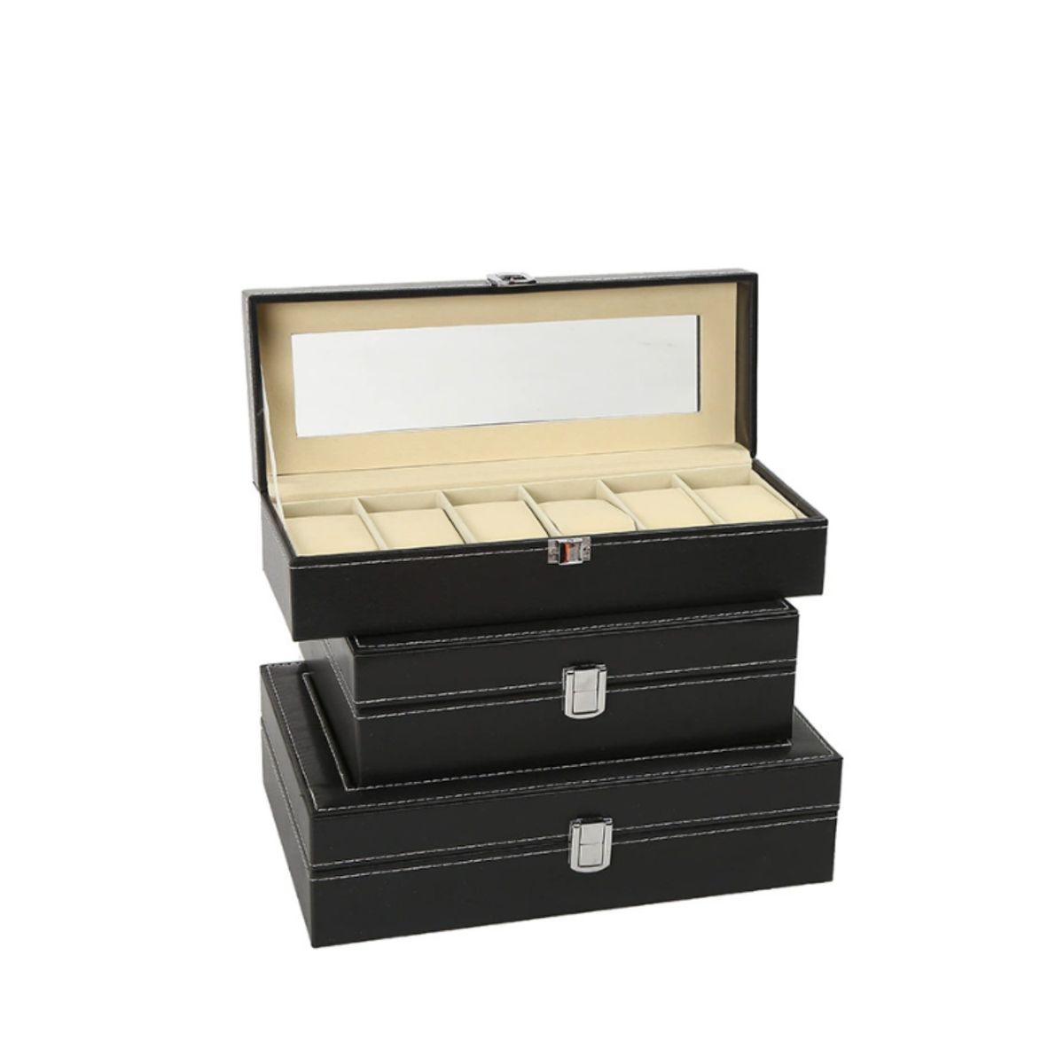 GENERICO - Caja Organizadora Relojes Caja Guardar Reloj Caja 6 Espacios