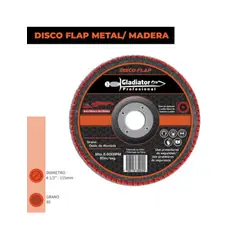 GLADIATOR - DISCO FLAP 4 1/2" ACERO Y MADERA GR 80 DFA 811580