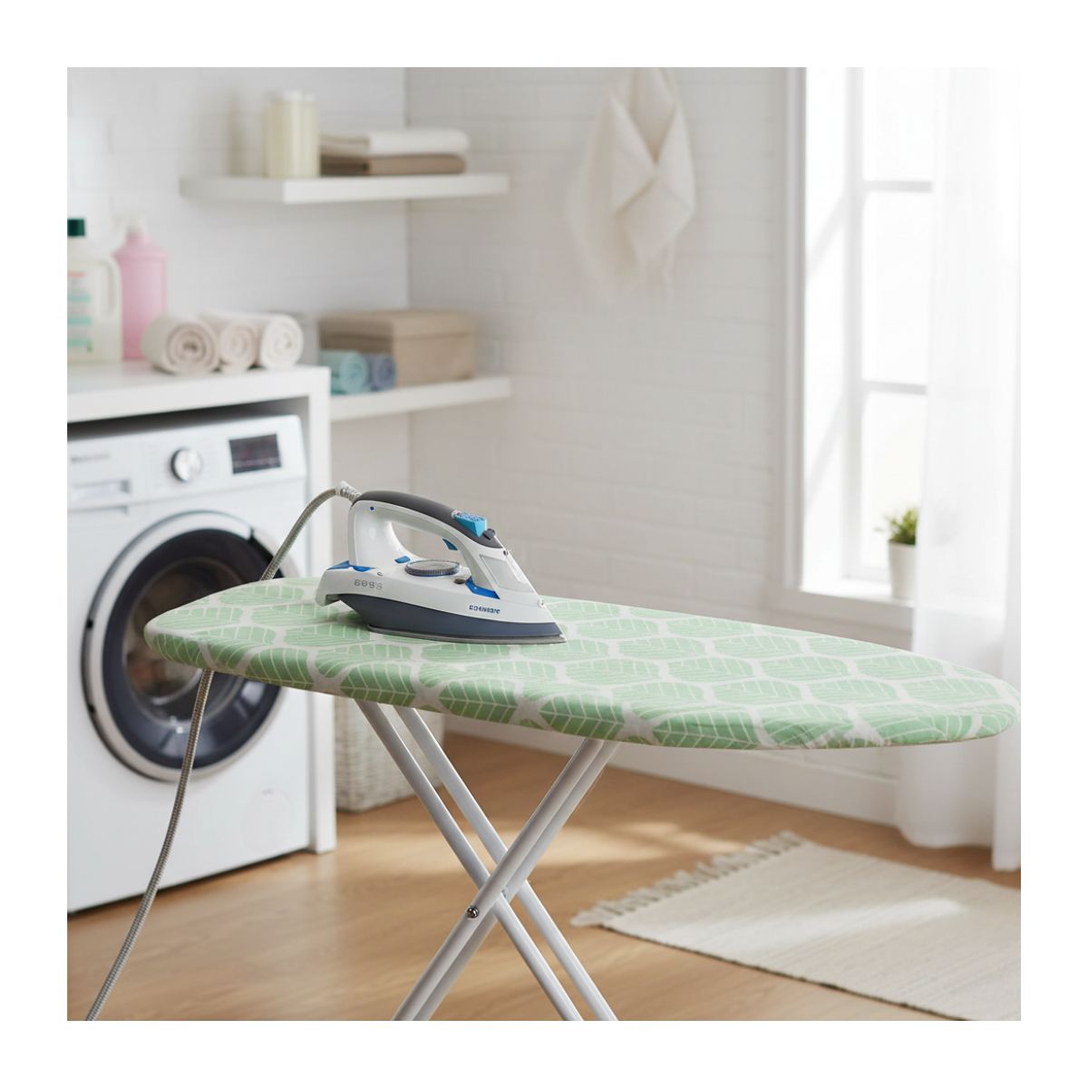 EKOL TACTICA MILITAR - Tabla De Planchar Básica Hojas 106x30 Cm Color Verde