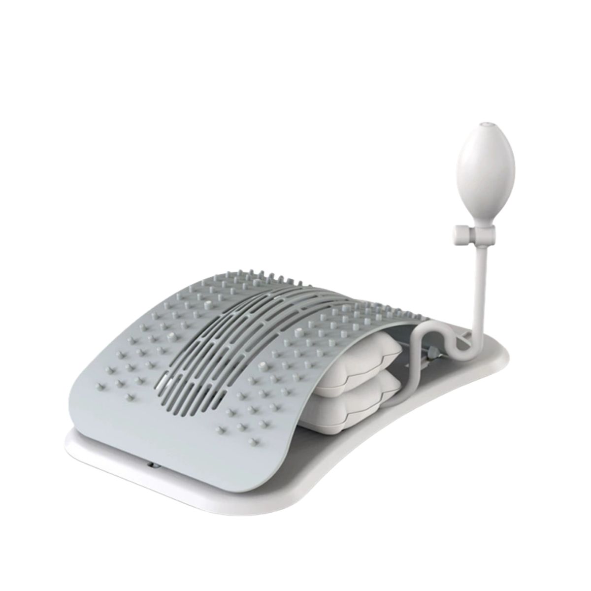 GENERICO - Masajeador De Espalda Soporte Lumbar Ergonómico Alivio Color Gris