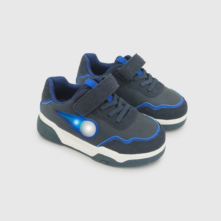 Zapatilla con Luces Niño Azul