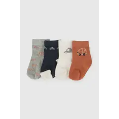 COLLOKY - Calcetin Deportivo Rojo Niño 7477