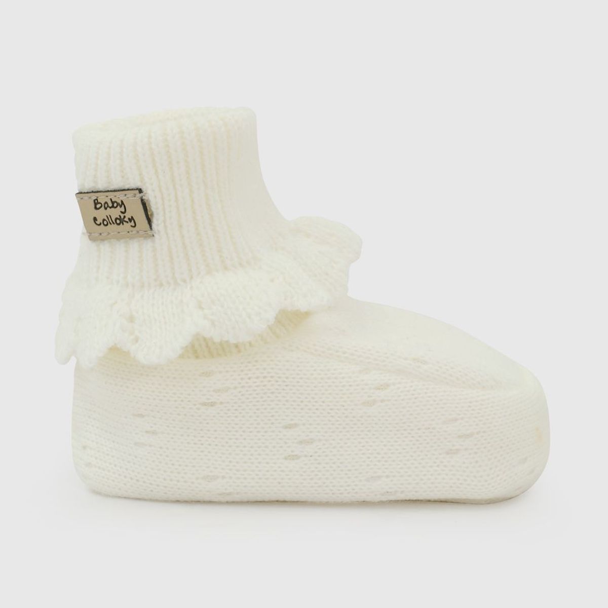 COLLOKY - Zapato Tejido Blanco Bebé niña 7532