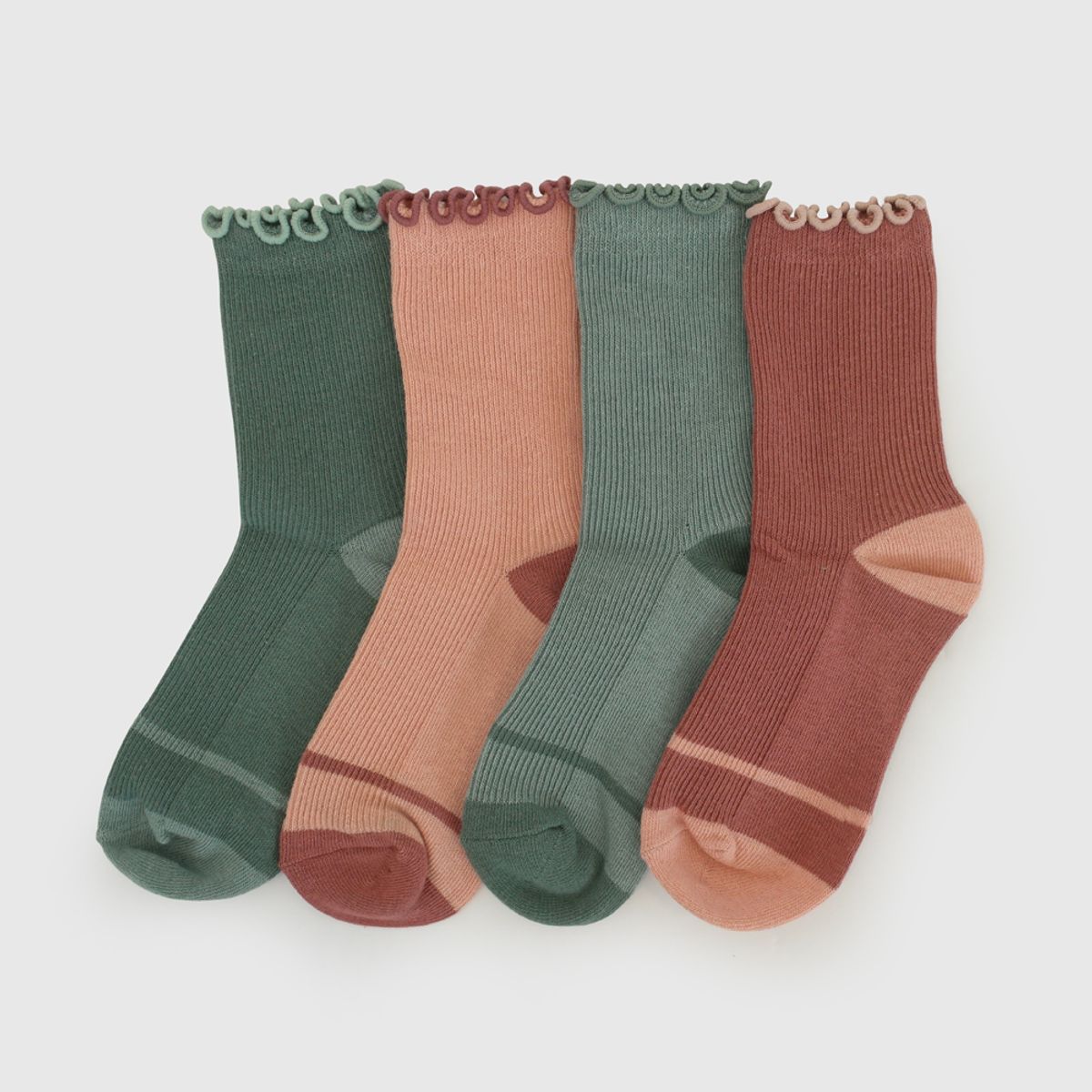 COLLOKY - Calcetin 3/4 Verde Niña 7504