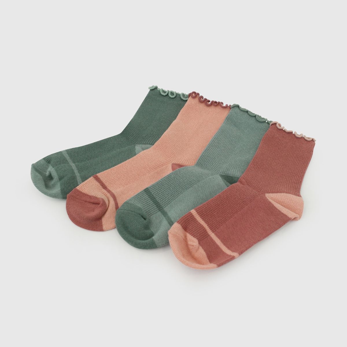 COLLOKY - Calcetin 3/4 Verde Niña 7504