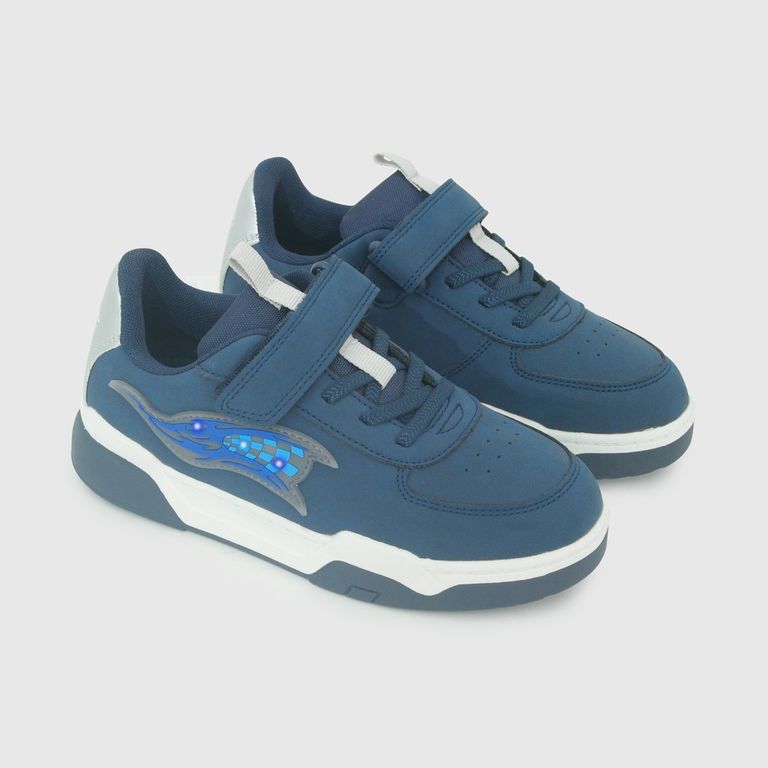 Zapatilla con Luces Niño Azul