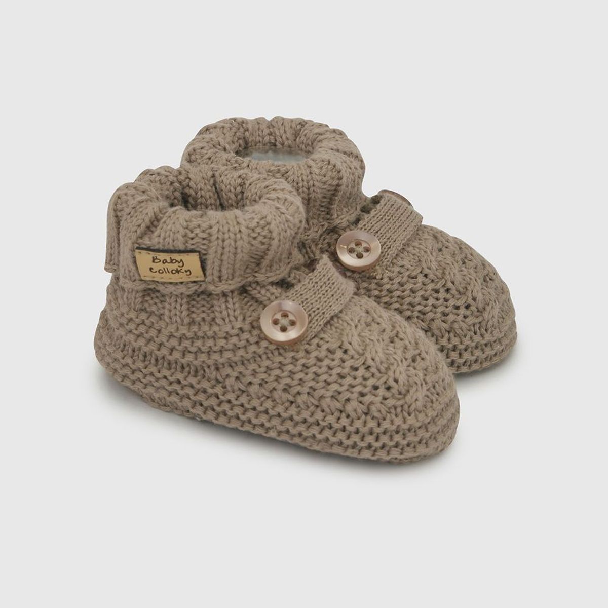 COLLOKY - Zapato Tejido Café Bebé niño