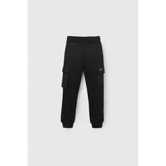 COLLOKY - Pantalón Buzo Negro Niño