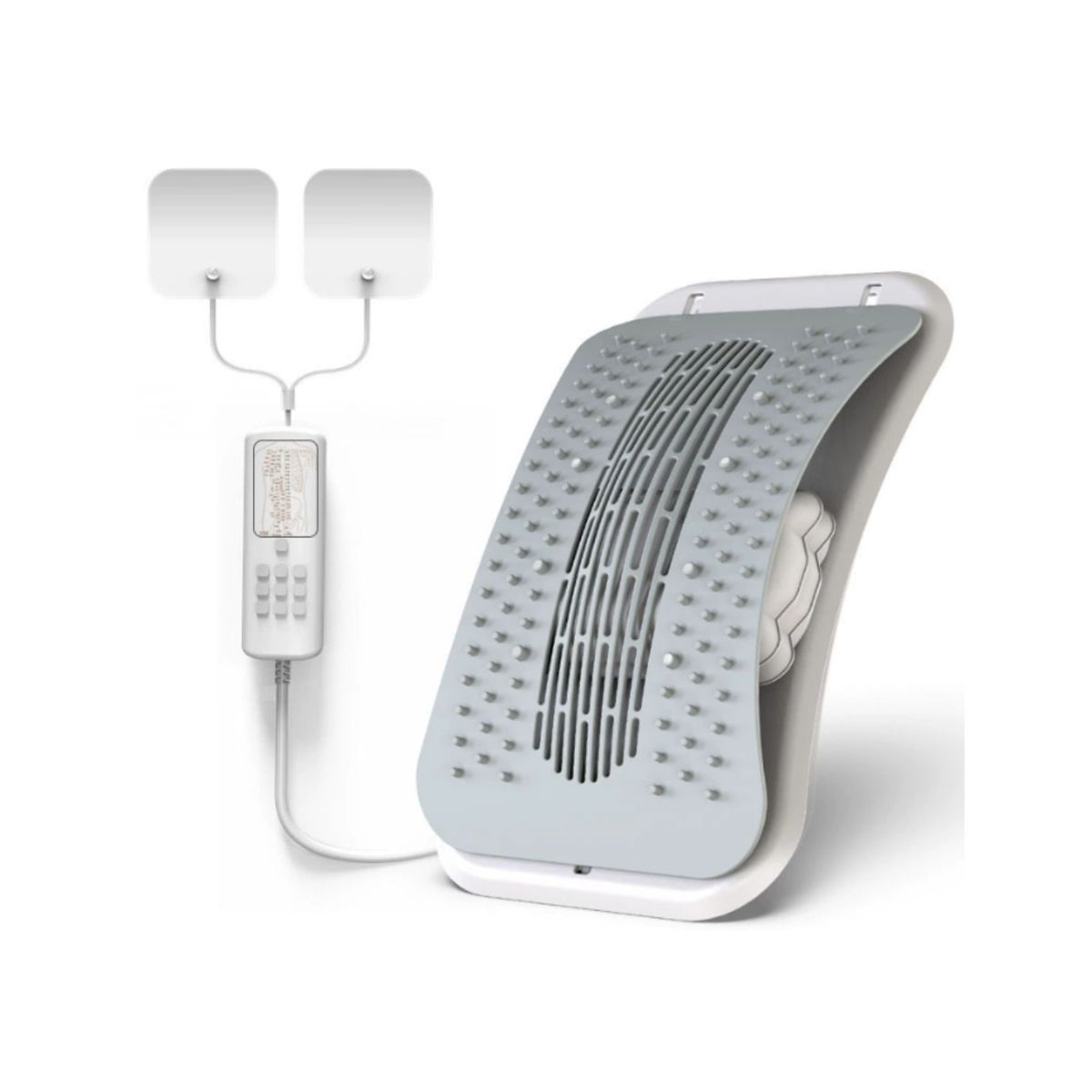 GENERICO - Masajeador De Espalda Soporte Lumbar Ergonómico Alivio Color Gris