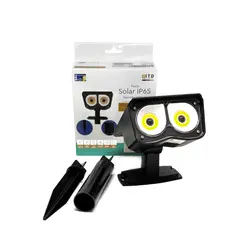 DRL LIGHTING - Foco Estaca Solar Led Jardin Itd 3w 200lm Ip65 8h 4000k