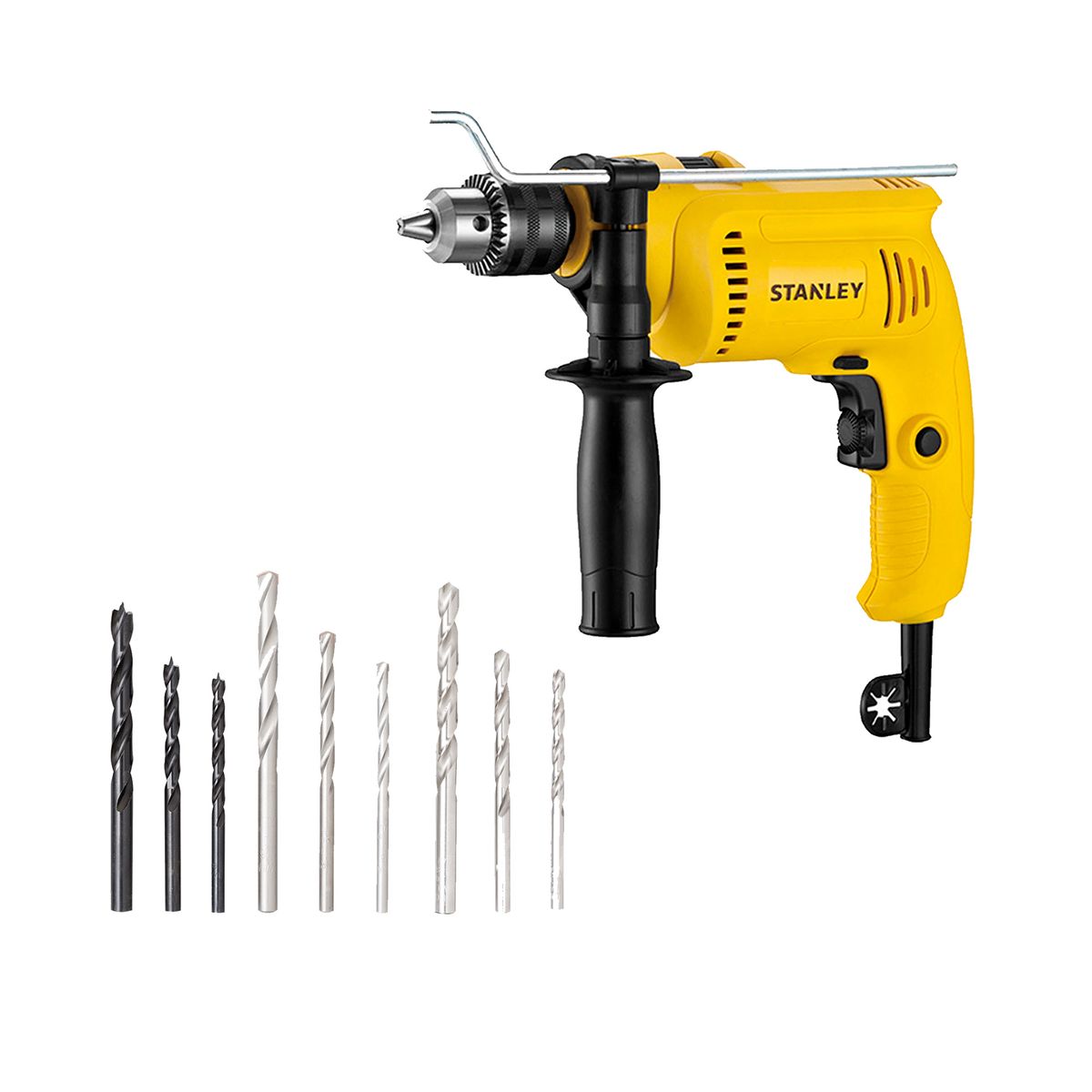 Taladro percutor 1/2" 600W + set brocas combinadas STANLEY, marca STANLEY - Foto Principal