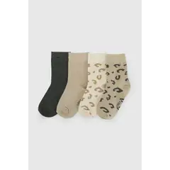 COLLOKY - Calcetin 3/4 Beige Niña 7549