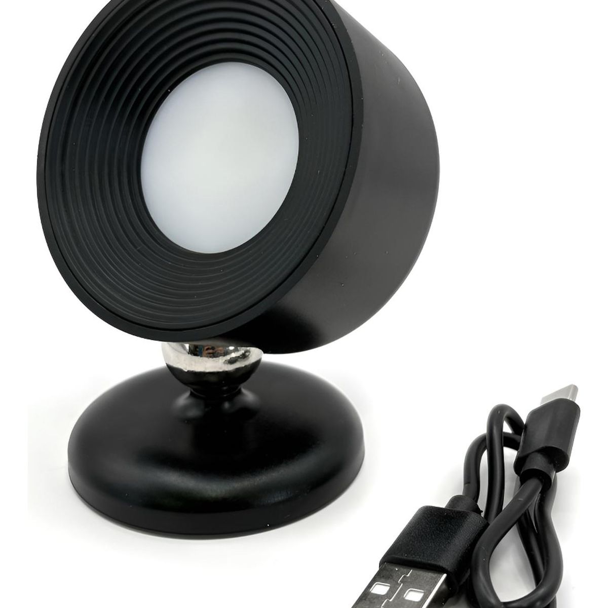 DRL LIGHTING - Foco Led Magnético Touch Recargable 4w 140lm Fría-cálida Usb Negro