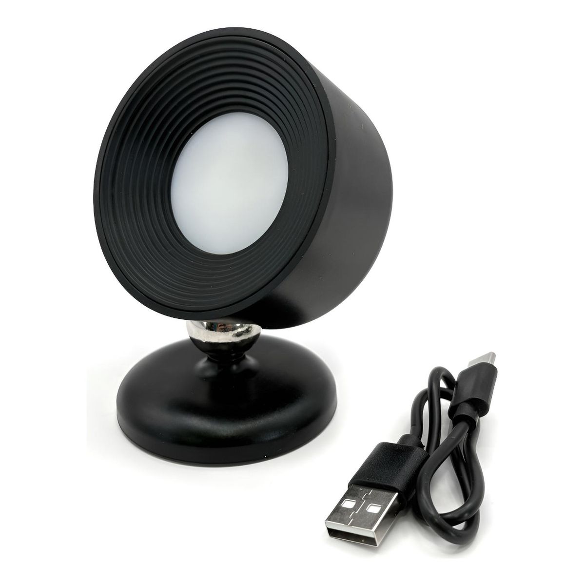 DRL LIGHTING - Foco Led Magnético Touch Recargable 4w 140lm Fría-cálida Usb Negro