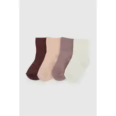 COLLOKY - Calcetin Deportivo Morado Niña 7556