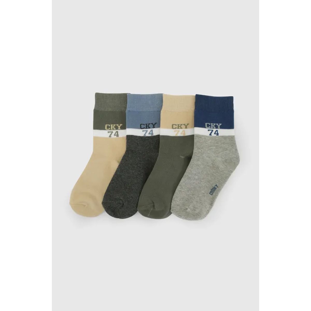 COLLOKY - Calcetin 3/4 Gris Niño 7341