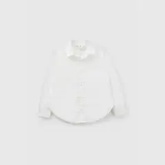 COLLOKY - Blusa cuello camisero niña blanca 3/4A a 12/13A