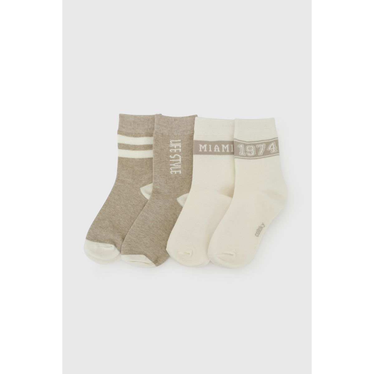 COLLOKY - Calcetin 3/4 Beige Niño 7561