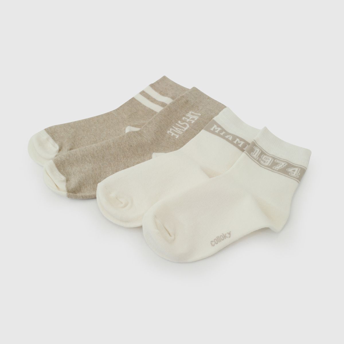 COLLOKY - Calcetin 3/4 Beige Niño 7561