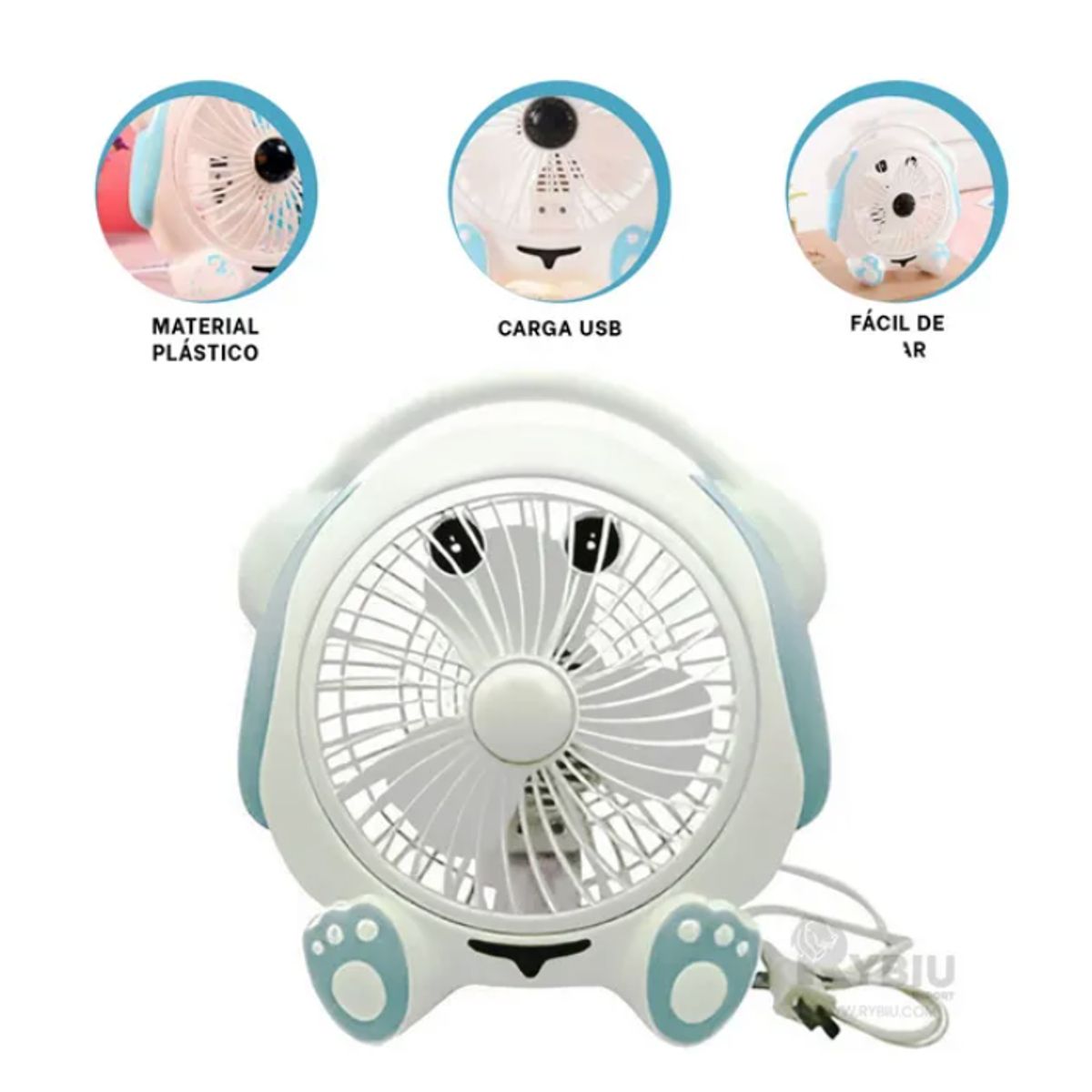 IRM - Ventilador Recargable USB Diseño Perrito
