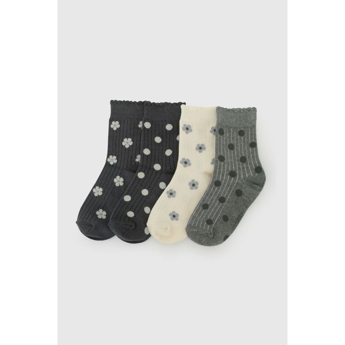 COLLOKY - Calcetin 3/4 Gris Niña 7339