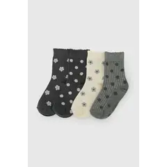 COLLOKY - Calcetin 3/4 Gris Niña 7339