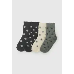 COLLOKY - Calcetin 3/4 Gris Niña 7339