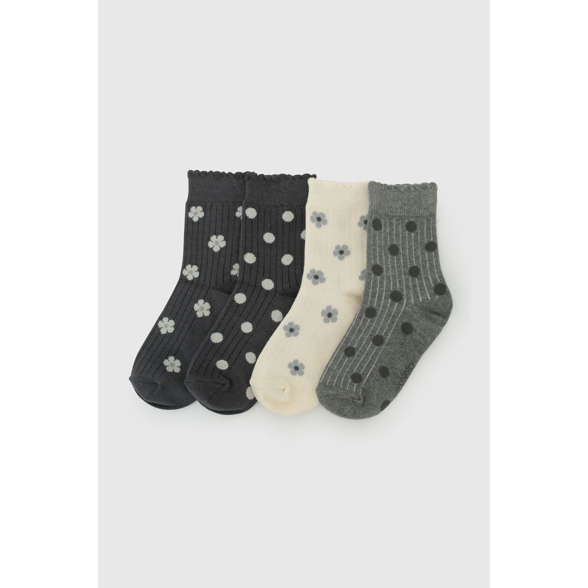 COLLOKY - Calcetin 3/4 Gris Niña 7339