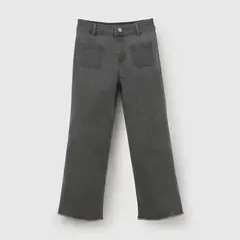 COLLOKY - Jeans Niña Algodón Bolsillos Gris