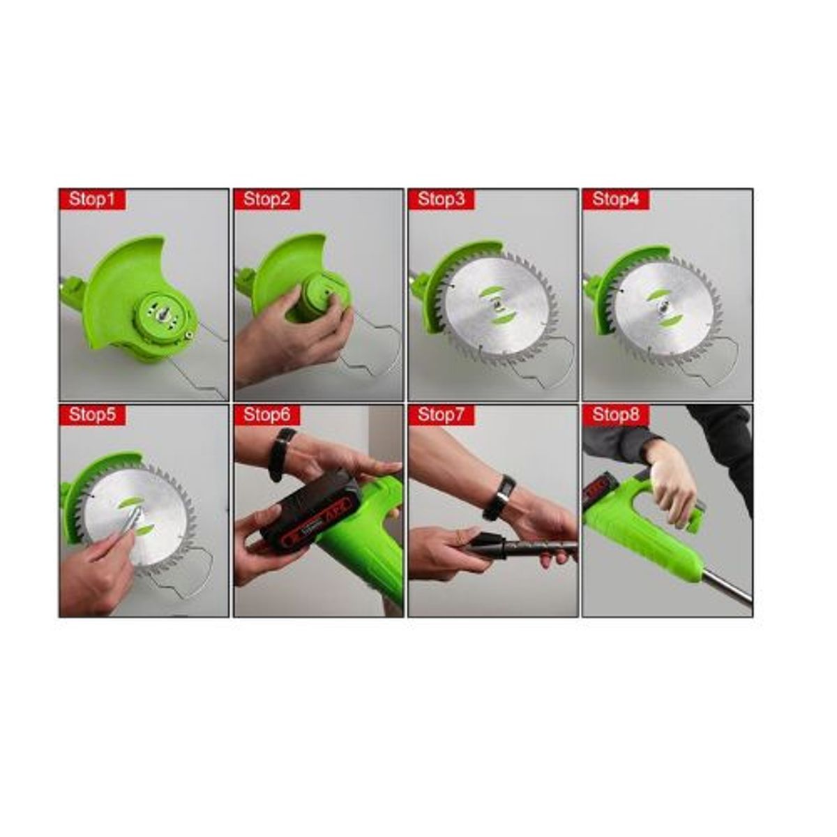 GENERICO - Cortadora Inalámbrica De Pasto Césped Maleza De 800w