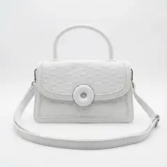 BOVINITA - Cartera Mujer Bandolera Mano Blanco Elegante Handbag Cute