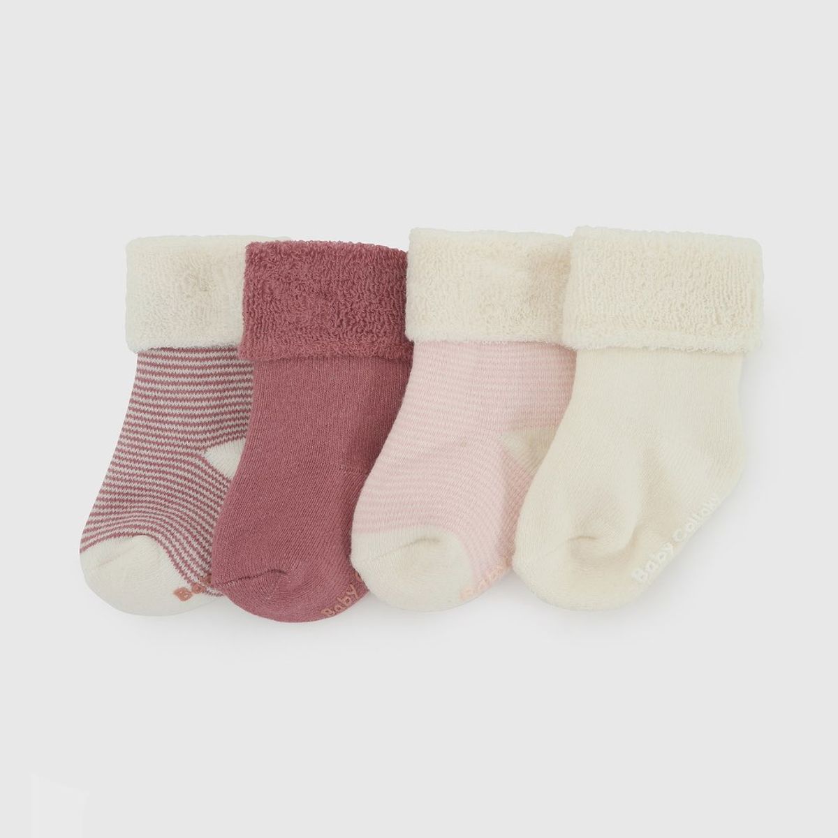 COLLOKY - Calcetin Deportivo Rosa Bebé niña