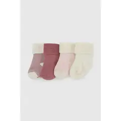 COLLOKY - Calcetin Deportivo Rosa Bebé niña