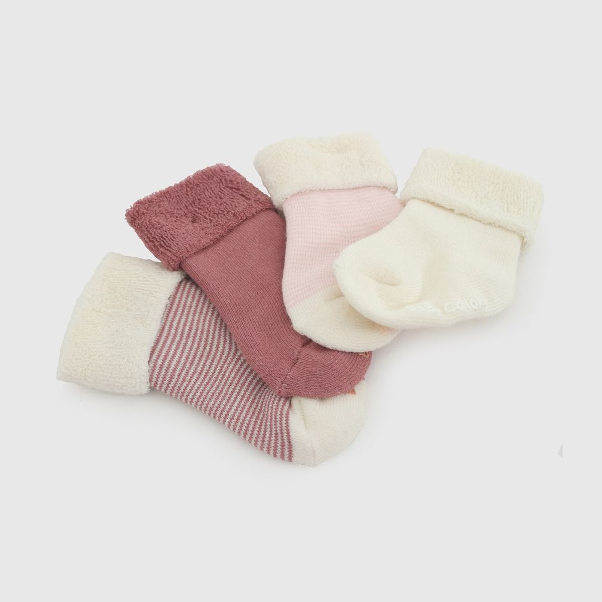 COLLOKY - Calcetin Deportivo Rosa Bebé niña